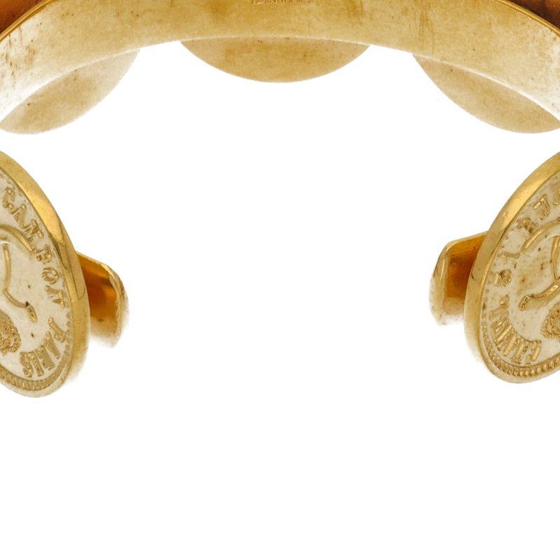 Chanel Coin Motif Bangle Bracelet — view 3