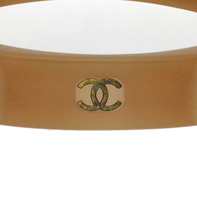 Chanel CC Logo Bangle Plastic Bracelet — view 2