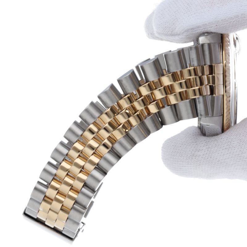 Rolex Datejust Watch Antique Box 18k Yellow Gold SS Sha — view 7