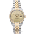 Rolex Datejust Watch Antique Box 18k Yellow Gold SS Sha — view 2