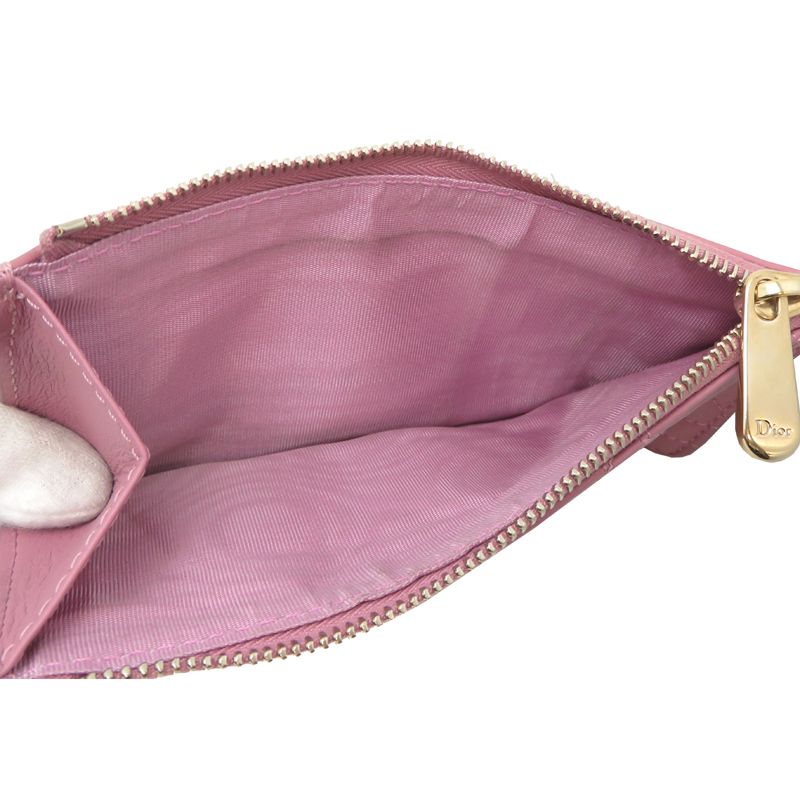 Dior Coin Case Coin Purse Pink — view 5
