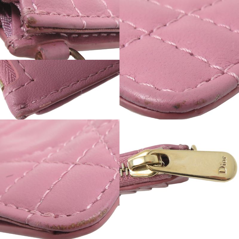 Dior Coin Case Coin Purse Pink — view 9