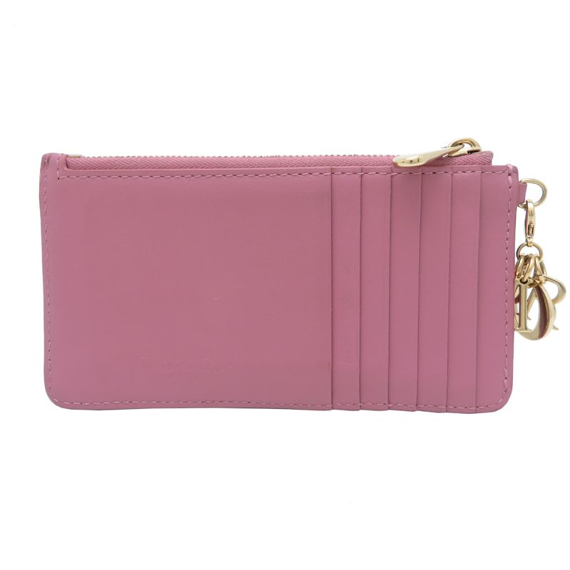 Dior Coin Case Coin Purse Pink — view 2