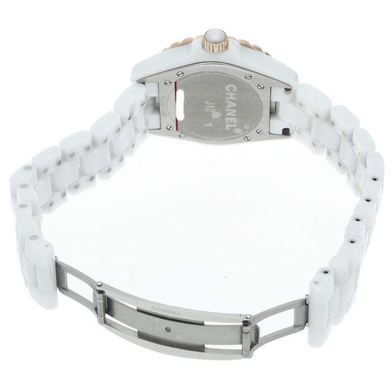 Chanel Watch Diamond Box Ceramic PG White Polished — view 5