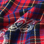 Gucci L'aveugle Par Amour Shawl Check Fringe Scarf — view 6