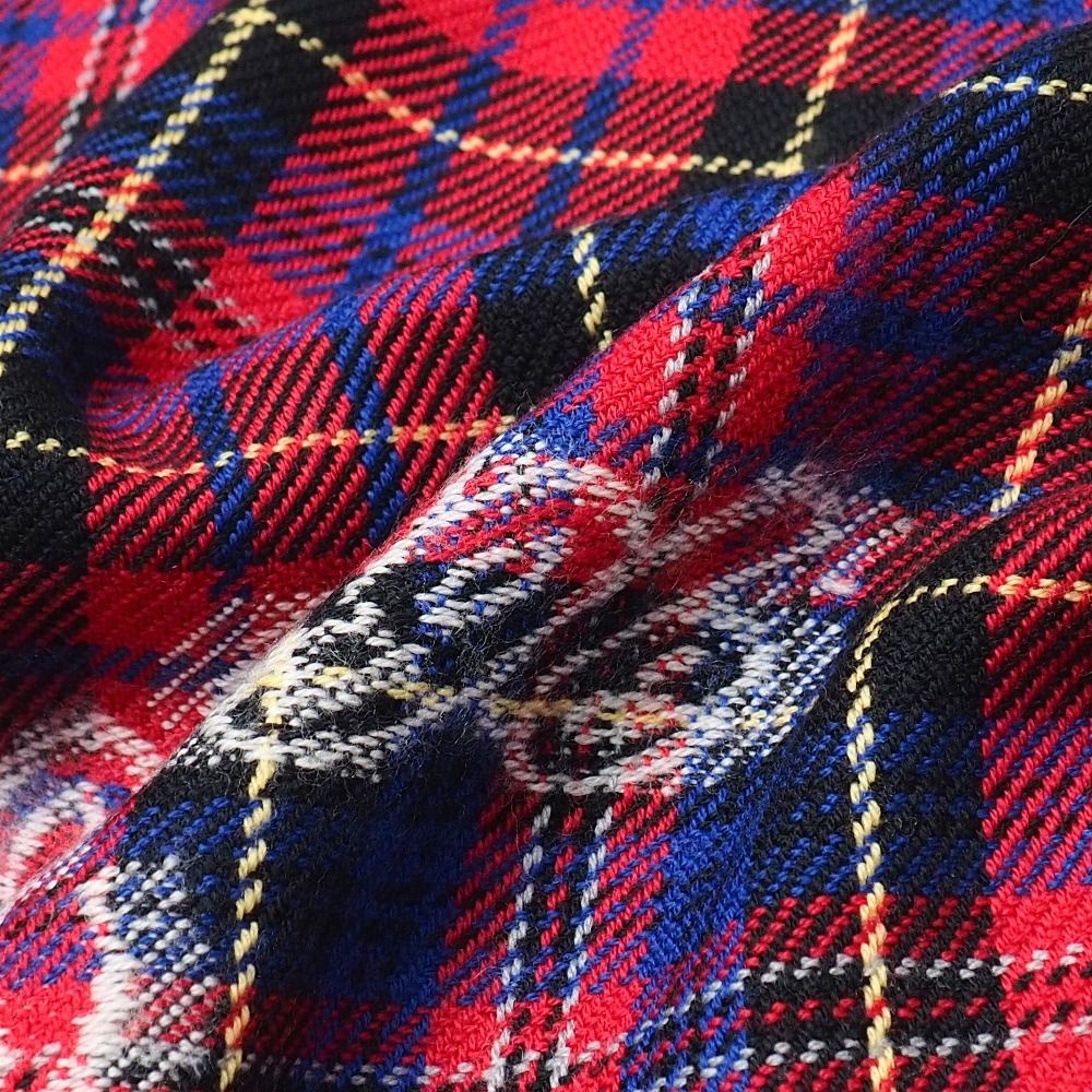 Gucci L'aveugle Par Amour Shawl Check Fringe Scarf — view 6