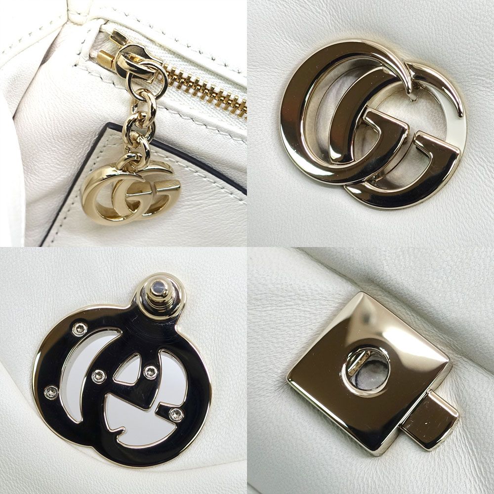 Gucci GG Milano Mini Top Handle Leather WH Shoulder Bag — view 7