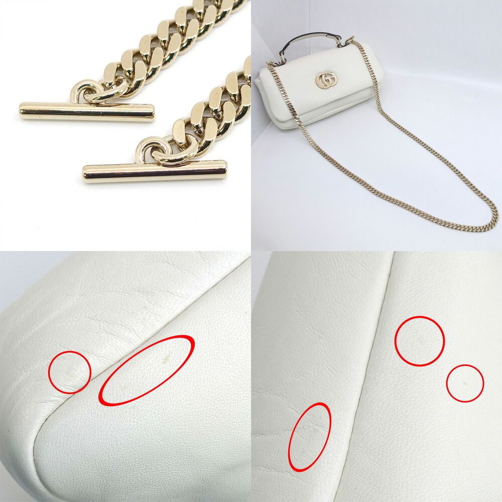 Gucci GG Milano Mini Top Handle Leather WH Shoulder Bag — view 9