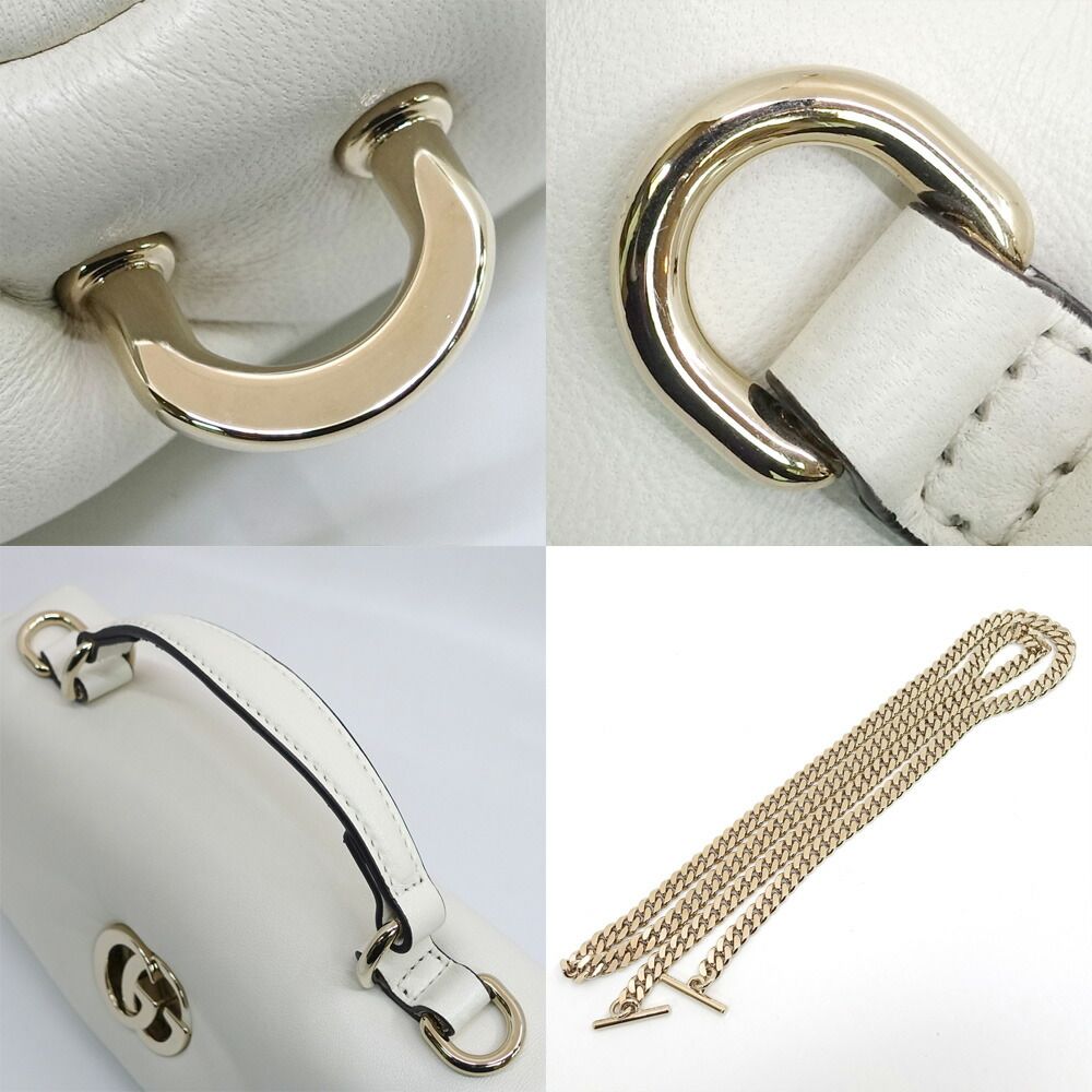 Gucci GG Milano Mini Top Handle Leather WH Shoulder Bag — view 8