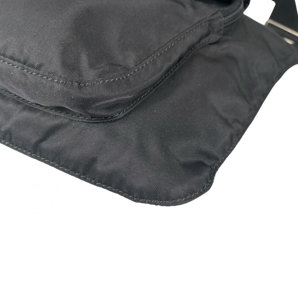 Prada Re-Nylon Crossbody Back Triangle Logo Shoulder Bag Black — view 5