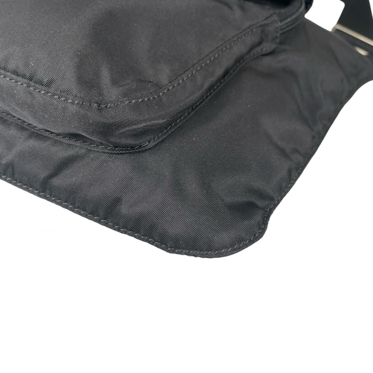 Prada Re-Nylon Crossbody Back Triangle Logo Shoulder Bag Black — view 5