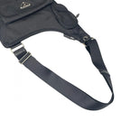Prada Re-Nylon Crossbody Back Triangle Logo Shoulder Bag Black — view 9