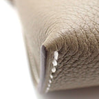 Hermes Shoulder Bag Vidopoche Etoupe Togo Silver — view 9
