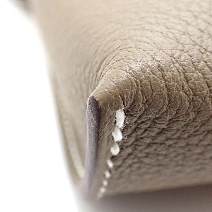 Hermes Shoulder Bag Vidopoche Etoupe Togo Silver — view 9