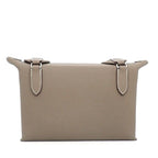 Hermes Shoulder Bag Vidopoche Etoupe Togo Silver — view 2