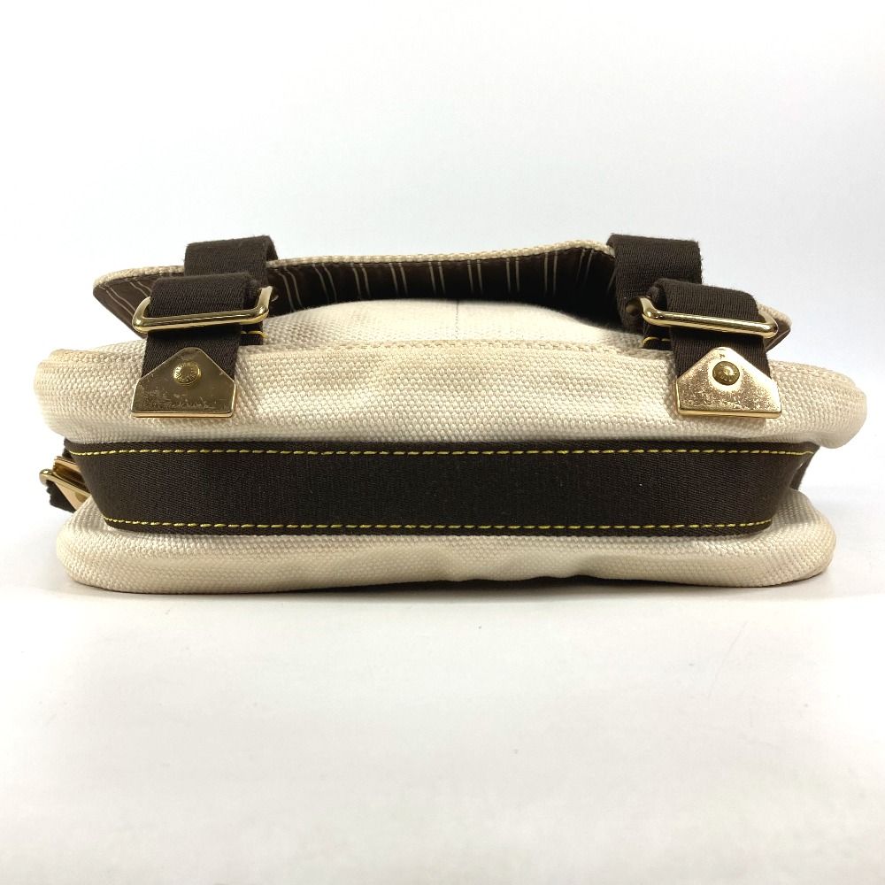 Louis Vuitton Shoulder Bag Antigua Besace PM Canvas Ecru White — view 4