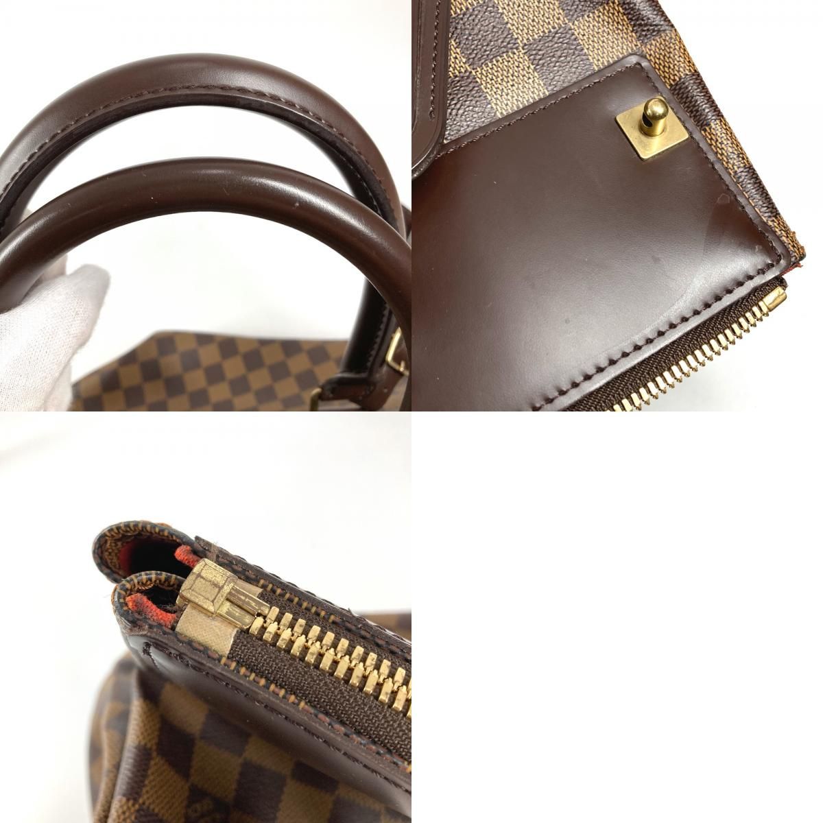 Louis Vuitton Handbag Greenwich PM Damier Canvas Ebene Brown — view 9