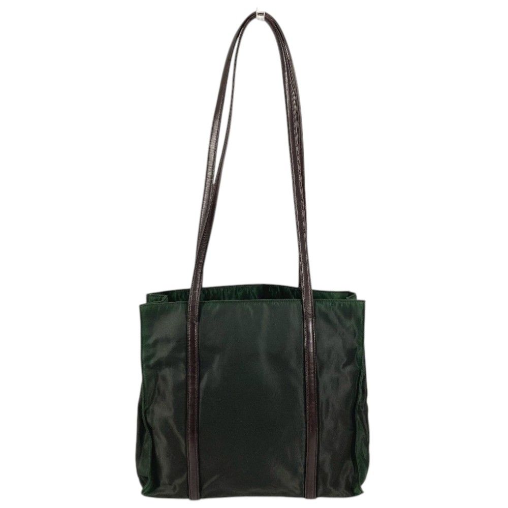 Prada Shoulder Bag Triangle Logo Nylon Khaki — view 2