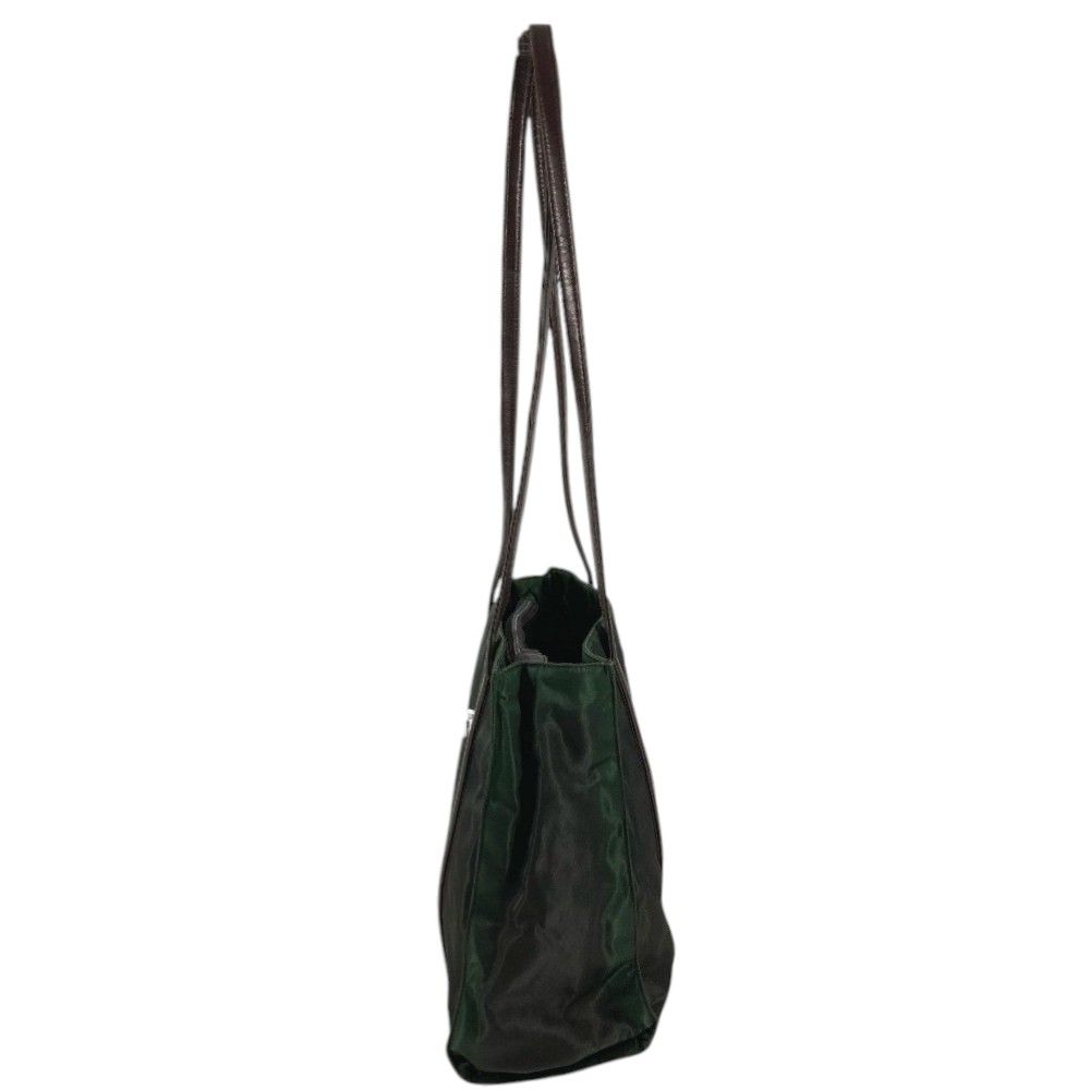 Prada Shoulder Bag Triangle Logo Nylon Khaki — view 4