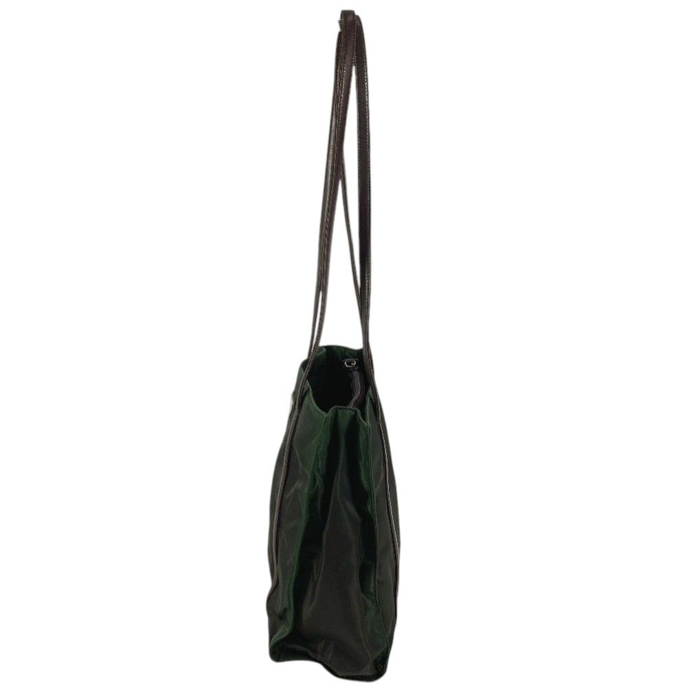 Prada Shoulder Bag Triangle Logo Nylon Khaki — view 3