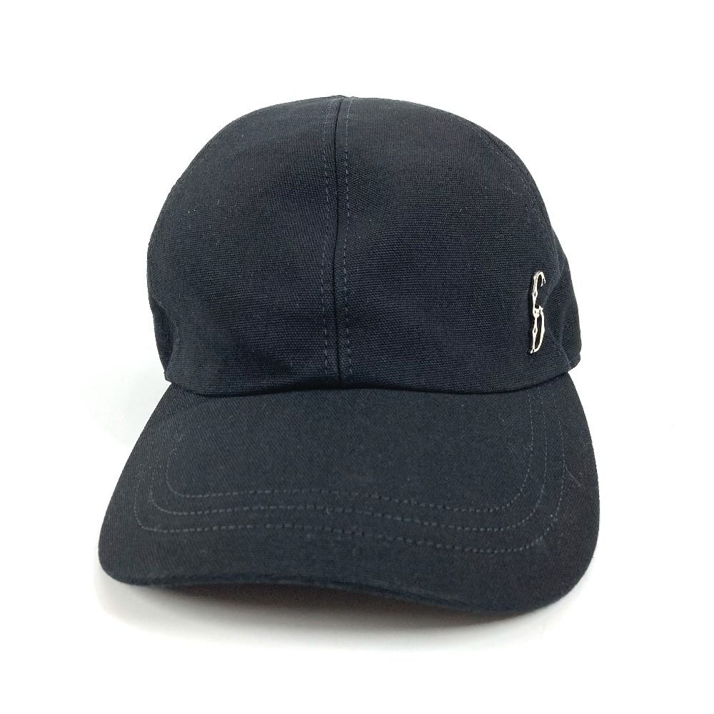 Dior Cap CD Logo Cotton Black Hat — view 2