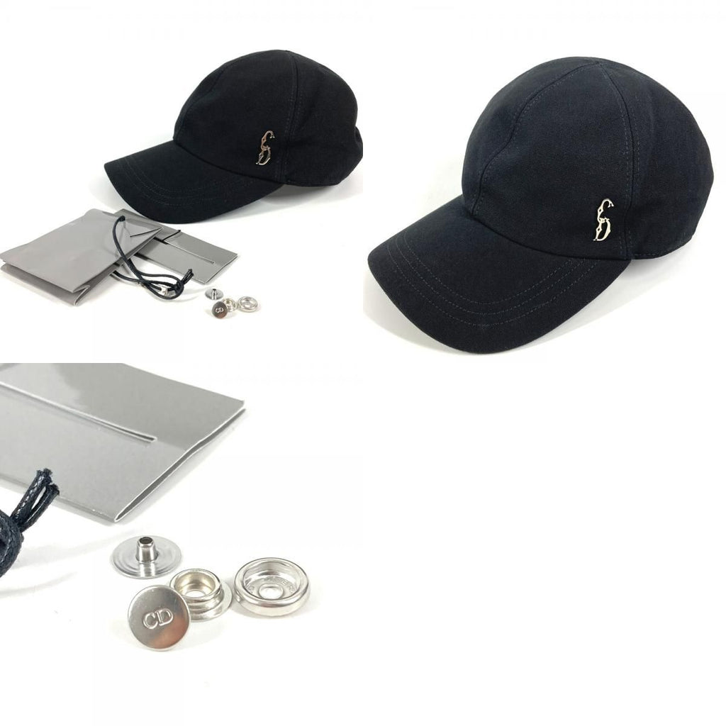 Dior Cap CD Logo Cotton Black Hat — view 9