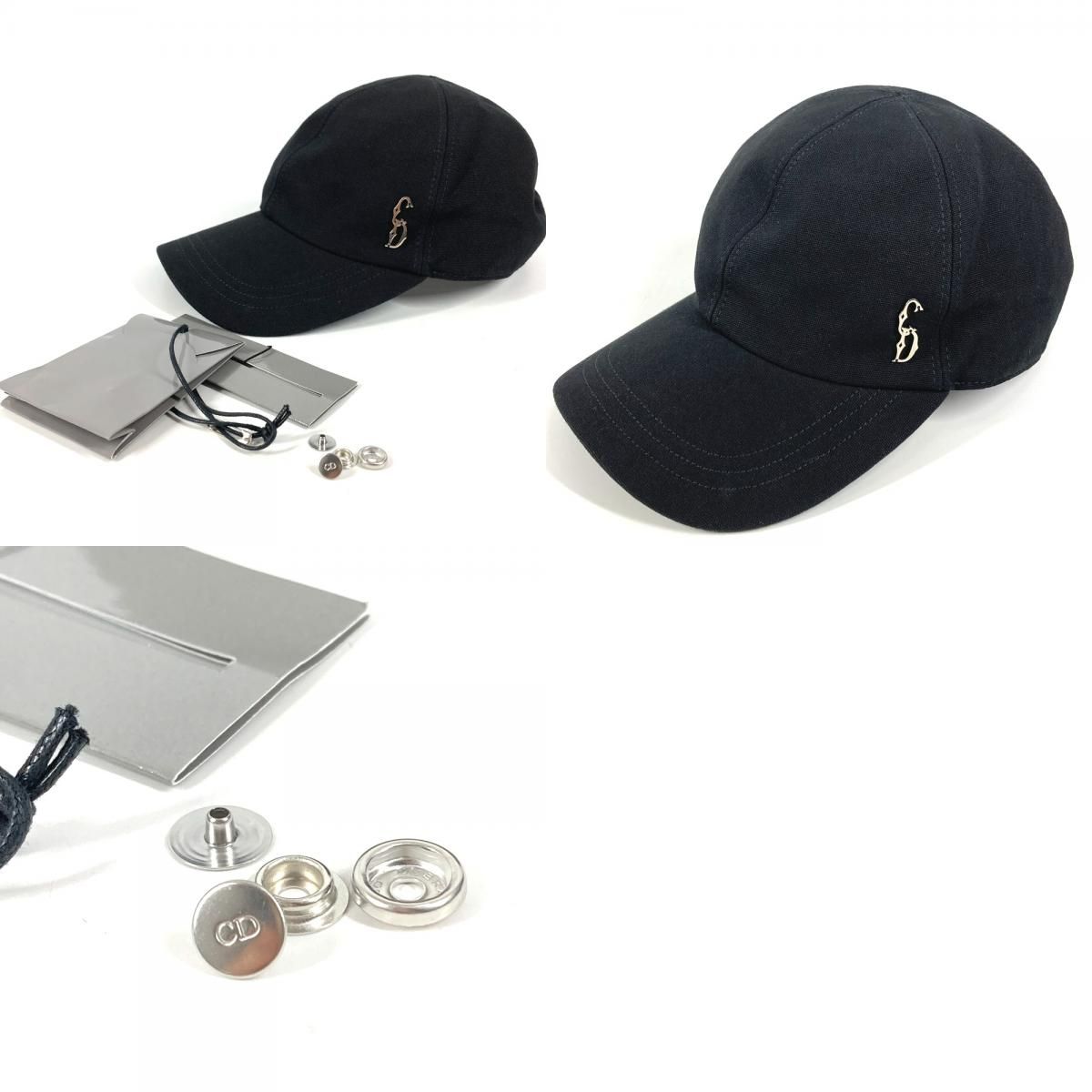 Dior Cap CD Logo Cotton Black Hat — view 9