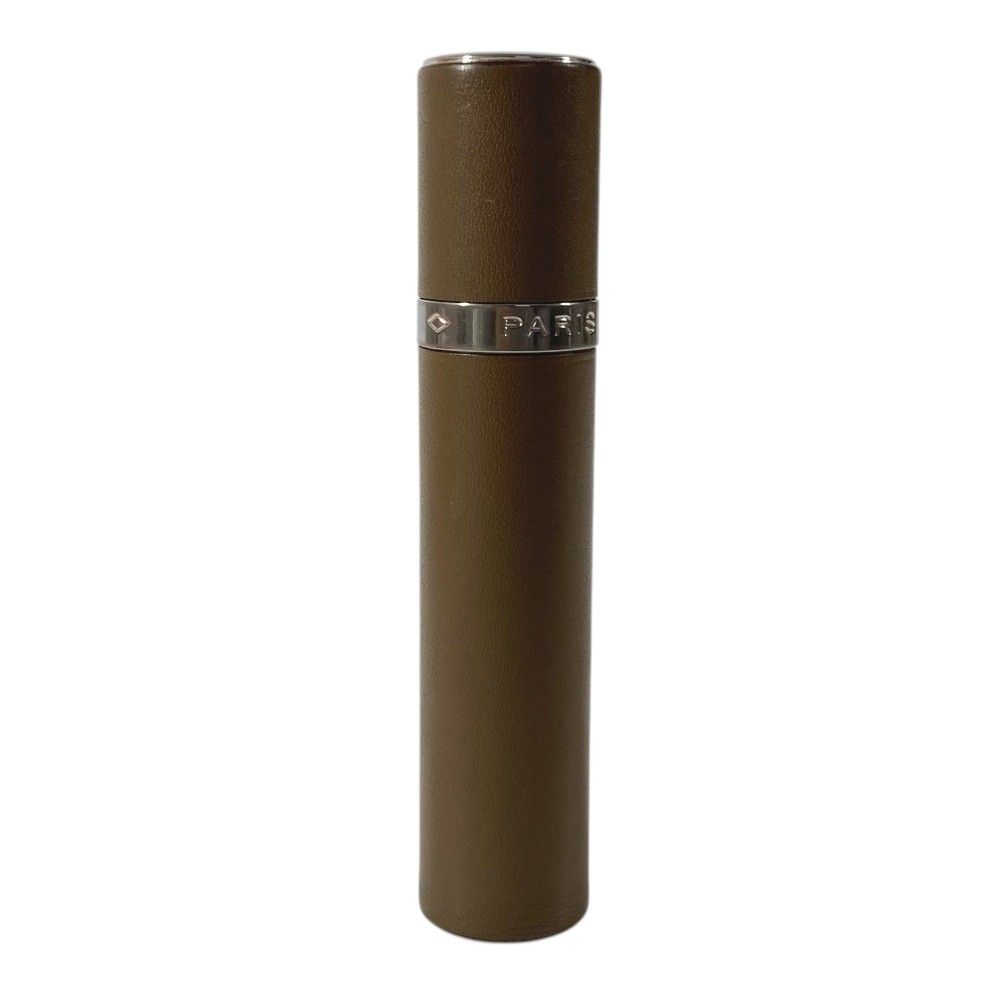 Hermes Case Atomizer Fragrance Spray Travel Leather Etoupe Pouch — view 2