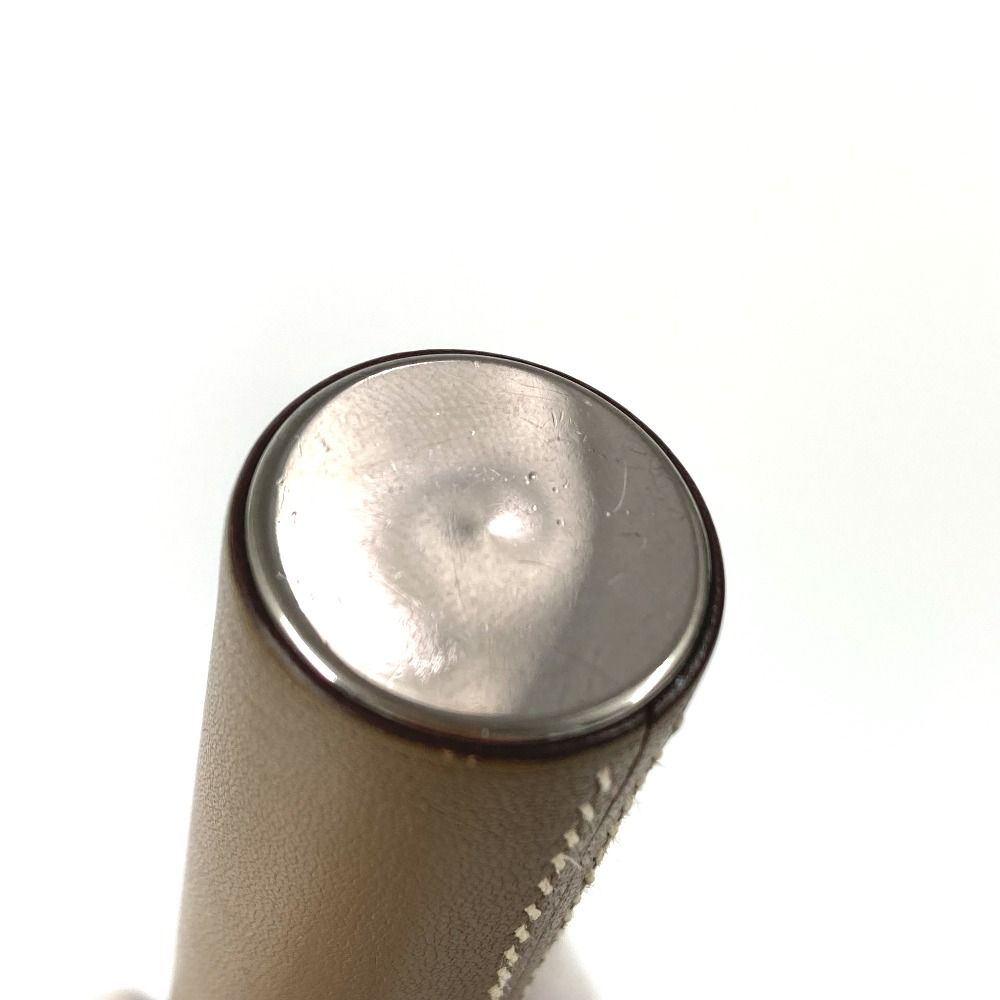 Hermes Case Atomizer Fragrance Spray Travel Leather Etoupe Pouch — view 3