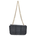 Celine Chain Strap Logo Leather Shoulder Bag — view 2