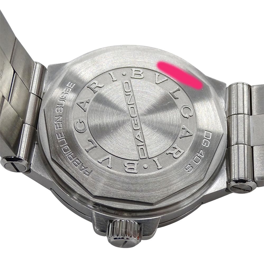 Bvlgari Watch Diagono Date Automatic Winding at Stainless Steel Silver Polished — view 7