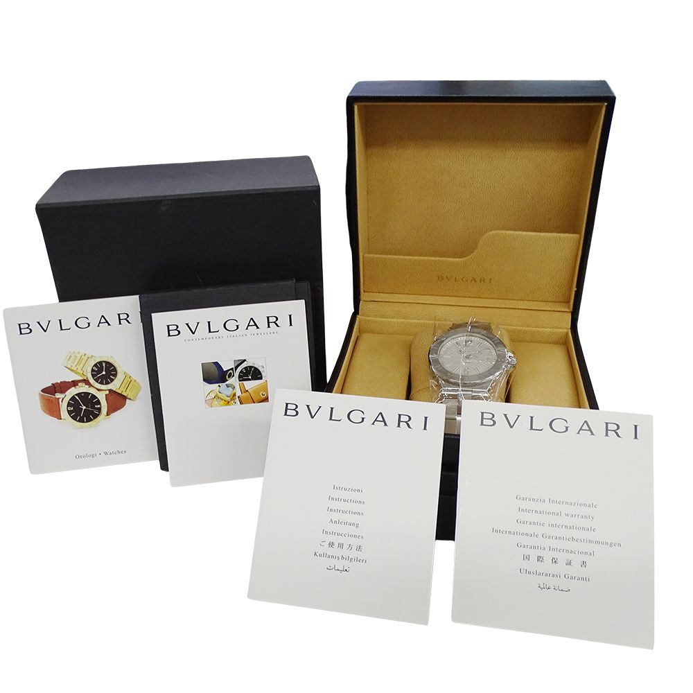 Bvlgari Watch Diagono Date Automatic Winding at Stainless Steel Silver Polished — view 8