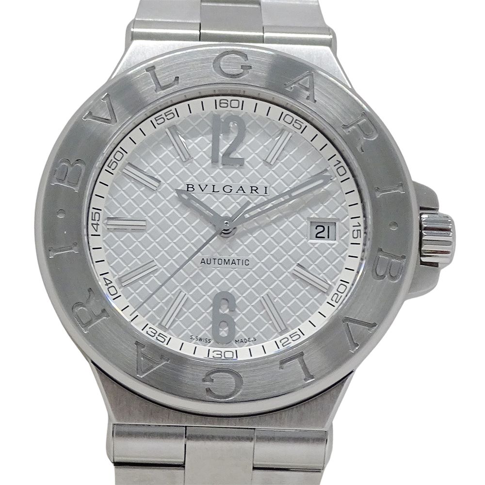 Bvlgari Watch Diagono Date Automatic Winding at Stainless Steel Silver Polished — view 2