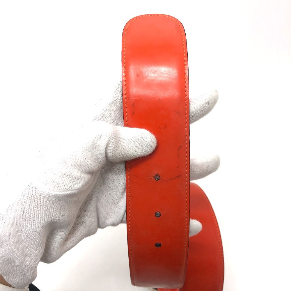 Gucci Belt GG Logo 032 194 Leather Orange — view 6