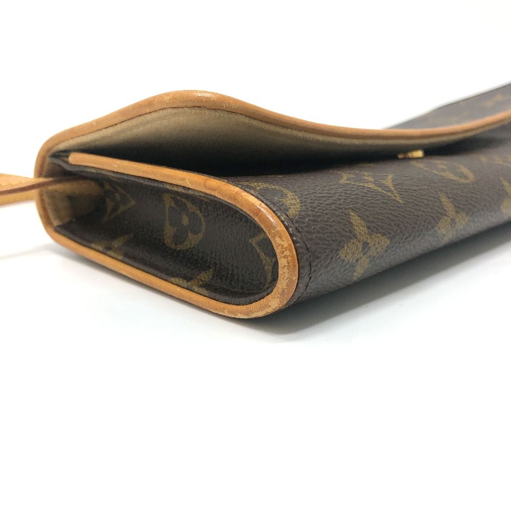 Louis Vuitton Shoulder Bag Pochette Twin GM Monogram Canvas Brown — view 7