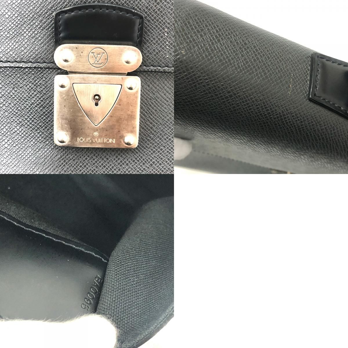 Louis Vuitton Business Bag Neo Robusto 2 Taiga Leather Ardoise Black — view 9