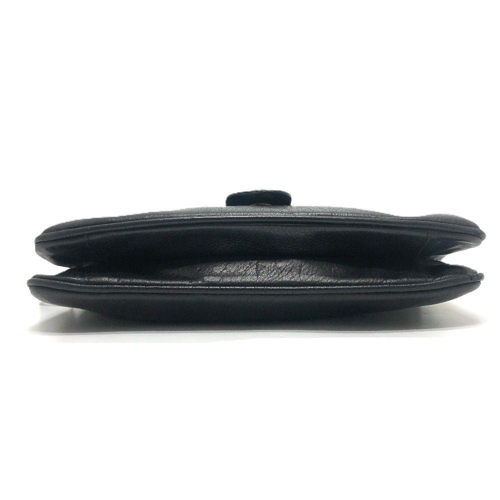 Celine Shoulder Bag Logo Leather Black — view 3