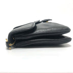 Celine Shoulder Bag Logo Leather Black — view 5