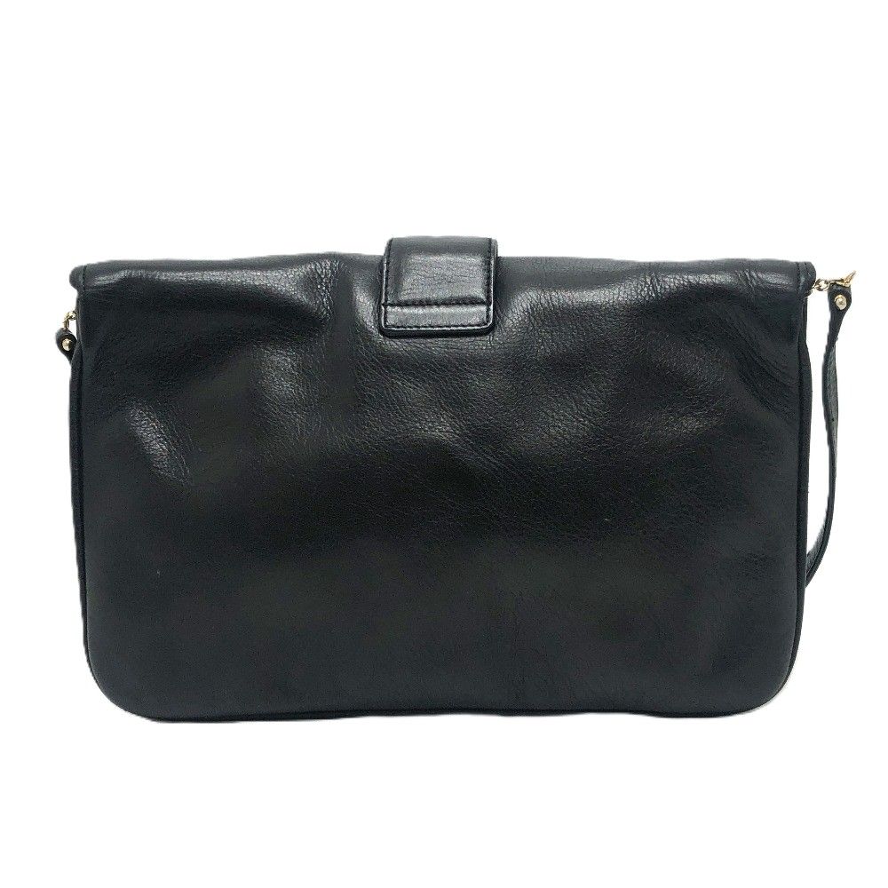 Celine Shoulder Bag Logo Leather Black — view 2