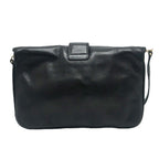 Celine Shoulder Bag Logo Leather Black — view 2