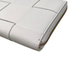Bottega Veneta Wallet Cassette Zip Around Intrecciato White Gold — view 4
