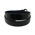 Gucci Belt Mini Horsebit Leather Black Silver — view 2