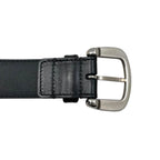 Gucci Belt Mini Horsebit Leather Black Silver — view 4