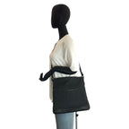 Gucci Black Silver GG Canvas Leather Shoulder Bag Pochette — view 6