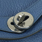 Hermes Lindy 26 Verso Tote Shoulder Bag Taurillon Clemence Blueagate Grismouette — view 9