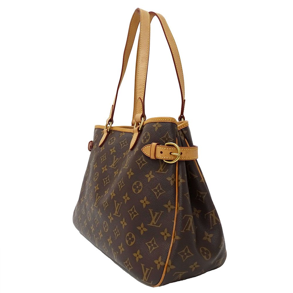 Louis Vuitton Tote Monogram Canvas Batignolles Horizontal Brown Handbag A4 — view 4