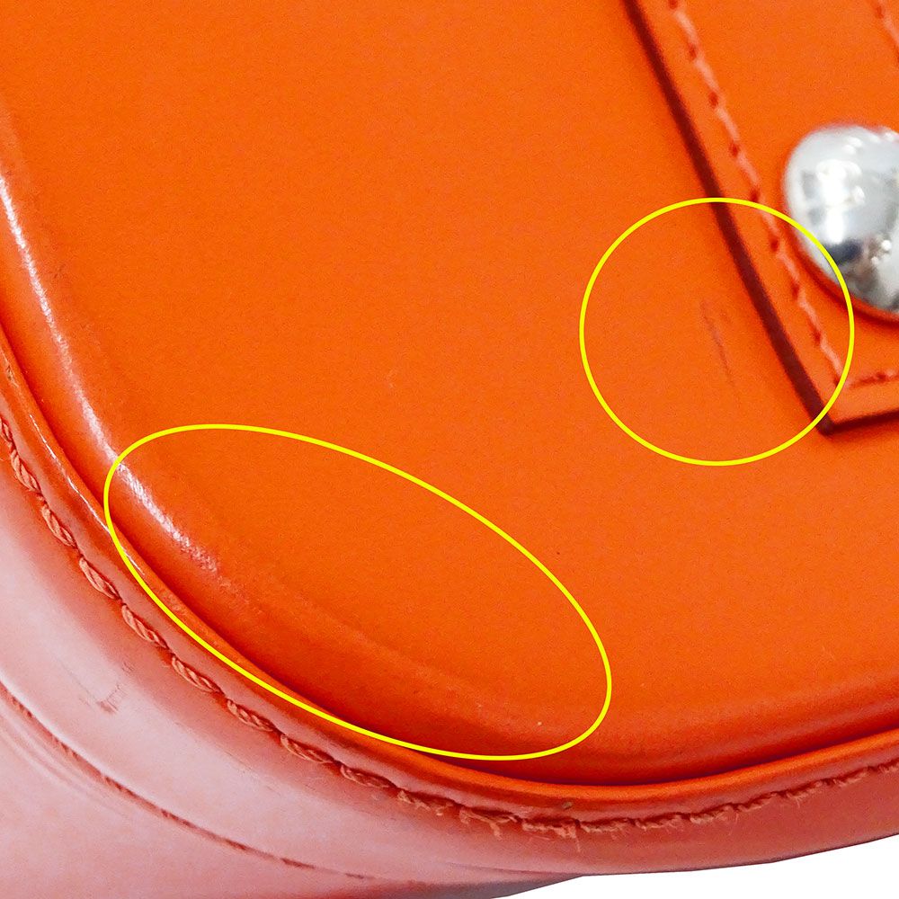 Louis Vuitton Bag Handbag Epi Leather Alma PM Piment Orange Handheld Vivid — view 9