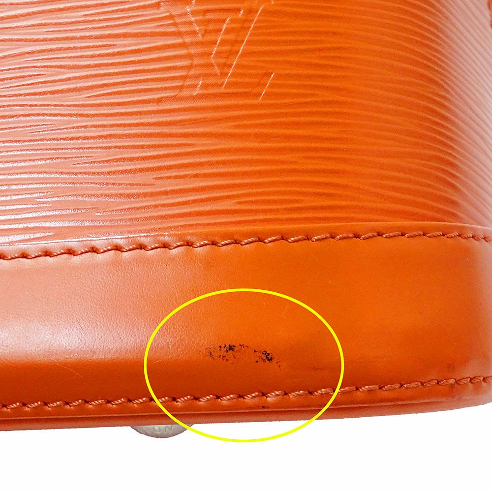 Louis Vuitton Bag Handbag Epi Leather Alma PM Piment Orange Handheld Vivid — view 8