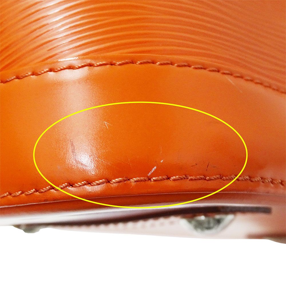 Louis Vuitton Bag Handbag Epi Leather Alma PM Piment Orange Handheld Vivid — view 7