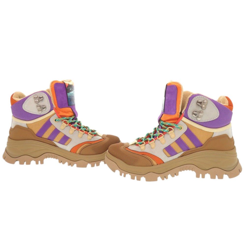 Gucci Adidas 37.5 Canvas Rubber Multicolor Trekking Shoes Short Boots — view 6